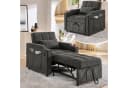 i@home Relaxsessel 1-Sitzer Schlafsofa Grau mit USB-Anschluss Bild 2