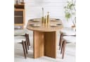 i@home Esstisch Oval Beige Landhausstil für 4-6 Personen Bild 3