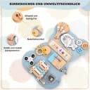 i@home Motorikbrett Bunt Montessori Beschäftigungsspielzeug Bild 5
