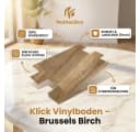 NoblesBox Designboden Klick Vinyl SPC Wasserfest Beige Bild 1