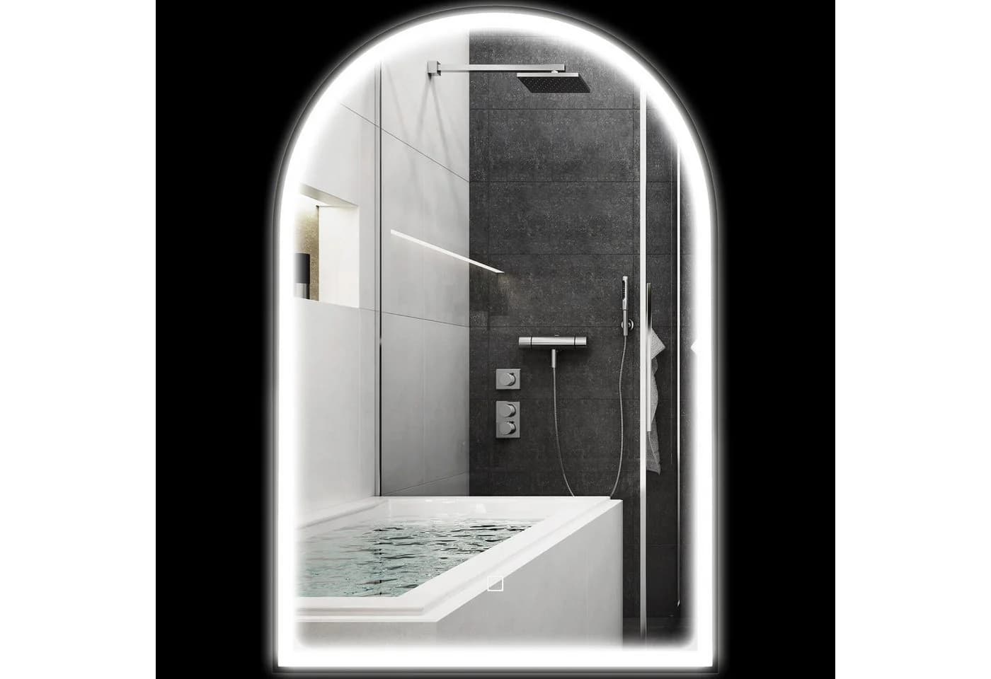 BAYMATE LED Badspiegel 90x60 cm mit Antibeschlag & Touch-Schalter - Bild 2