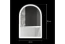 BAYMATE LED Badspiegel 90x60 cm mit Antibeschlag & Touch-Schalter Bild 5