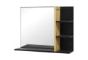 BAYMATE Spiegelschrank mit Ablagefächern Bambus MDF Bild 1
