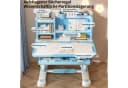 Rutaqian Kinderschreibtisch-Set Höhenverstellbar Blau Ergonomisch Bild 4