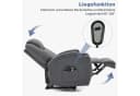 LALAHO Elektrischer Massagesessel Grau mit Liegefunktion Bild 4