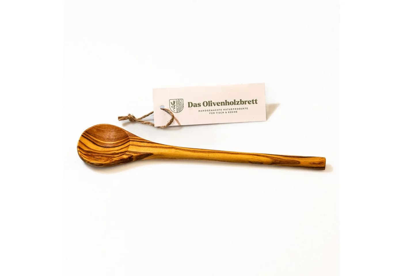 dasOlivenholzbrett Kochlöffel Olivenholz Rundstiel - Bild 2