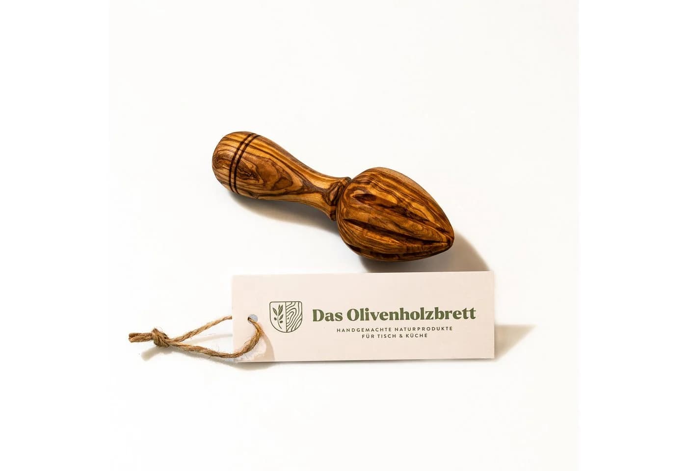 dasOlivenholzbrett Zitronenpresse aus massivem Olivenholz - Bild 2