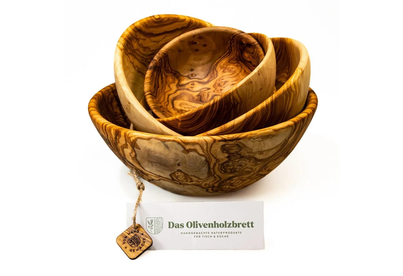 dasOlivenholzbrett Salatschale aus massivem Olivenholz - Bild 5