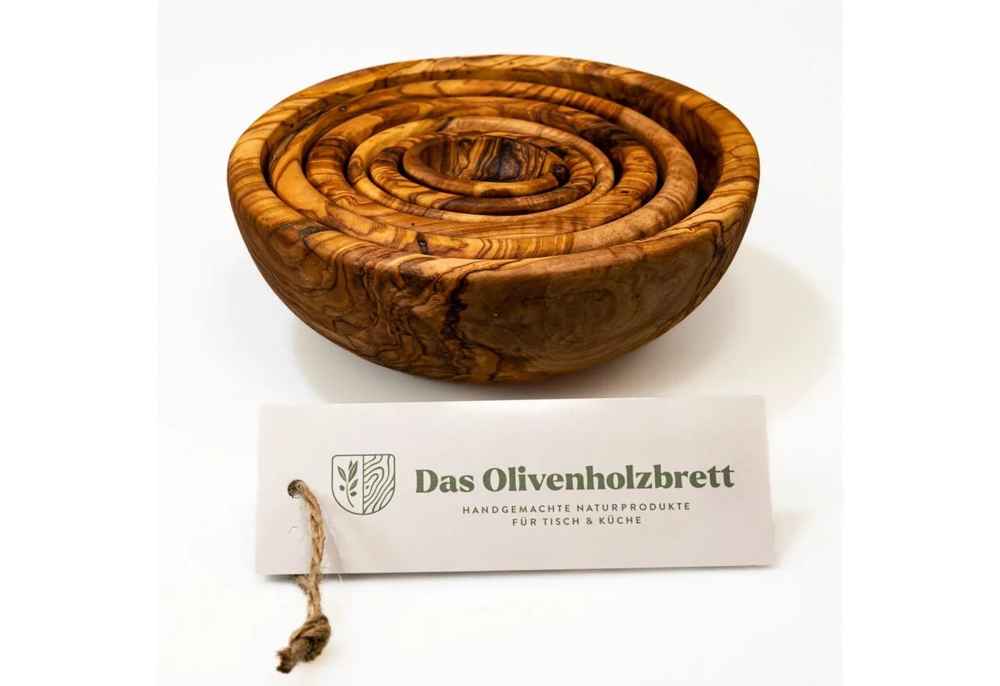 dasOlivenholzbrett 6er Set Schalen aus Olivenholz Klassisch - Bild 2