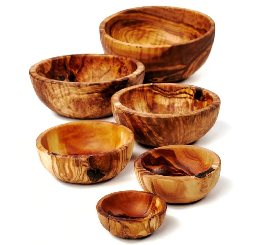 dasOlivenholzbrett 6er Set Schalen aus Olivenholz Klassisch - Bild 4
