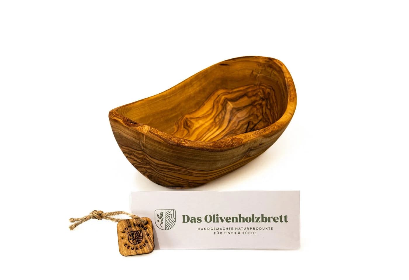 dasOlivenholzbrett Baguetteschale Olivenholz Naturrand - Bild 2