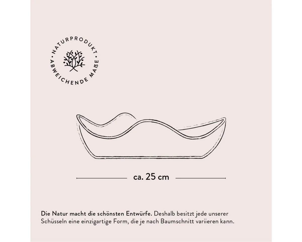 dasOlivenholzbrett Baguetteschale aus Olivenholz mit Naturrand - Bild 4
