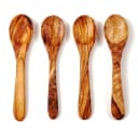 Servierlöffel Set 4-teilig aus massivem Olivenholz Bild 1