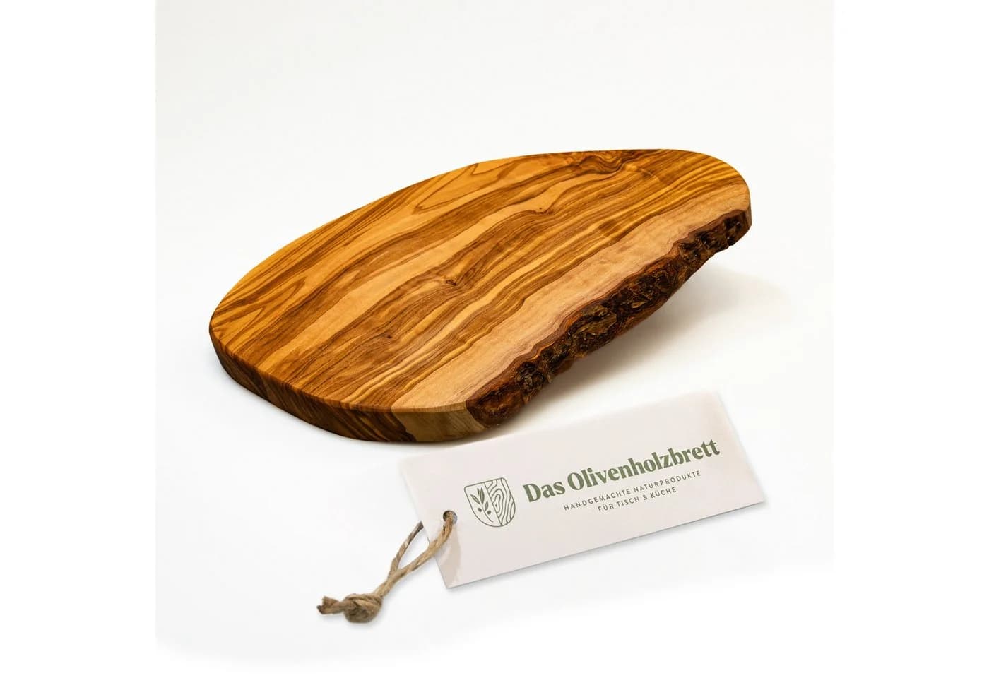 Servierbrett Set 4-tlg. aus Olivenholz im Naturschnitt