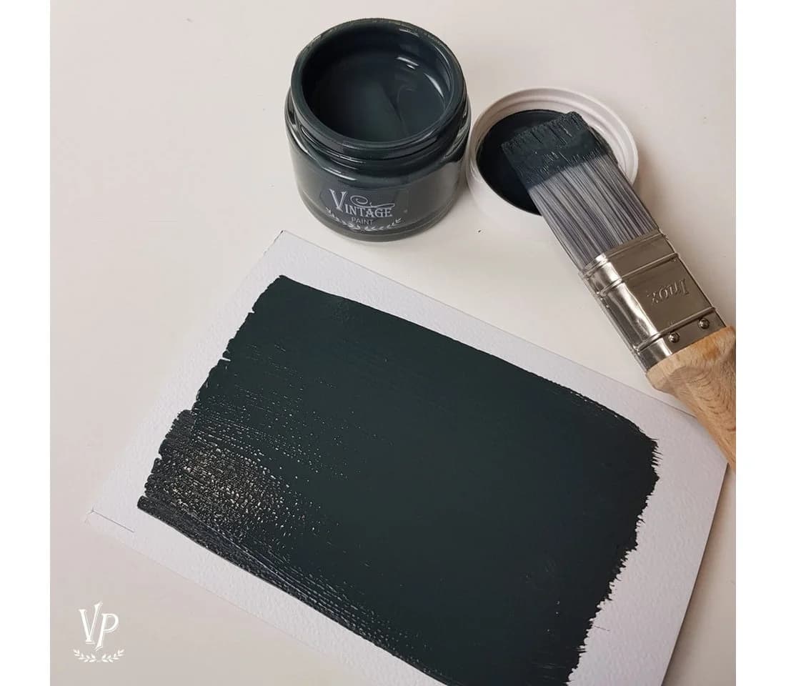 Vintage Paint Kreidefarbe Matt Natural Grau inkl. Holzspatel