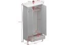 ebuy24 Kleiderschrank Simon 1 Schublade 2 Türen Grau Bild 1