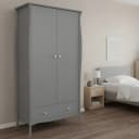 ebuy24 Kleiderschrank Simon 1 Schublade 2 Türen Grau Bild 5