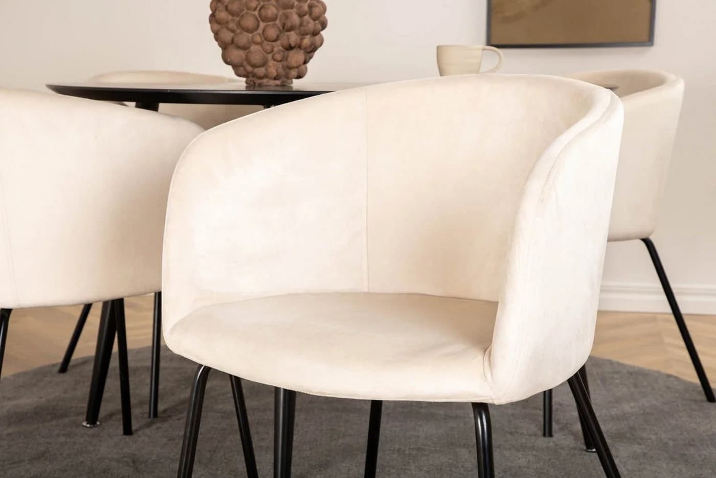 ebuy24 Essgruppe DippØ115BLBL Schwarz/Beige 5-tlg. - Bild 3