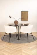 ebuy24 Essgruppe DippØ115BLBL Schwarz/Beige 5-tlg. Bild 4