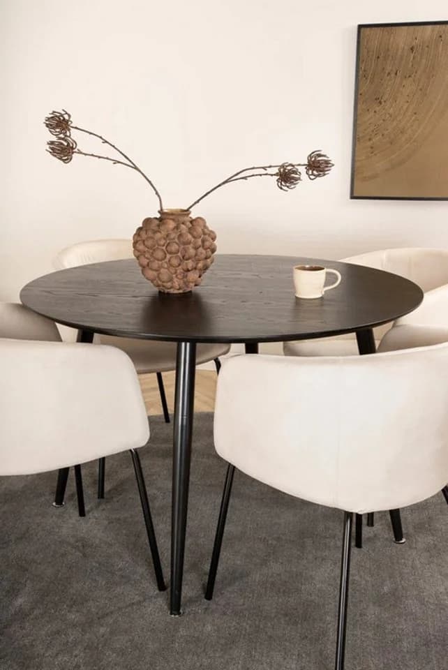 ebuy24 Essgruppe DippØ115BLBL Schwarz/Beige 5-tlg. - Bild 5
