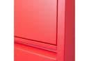 ebuy24 Schuhschrank Pisa 3 Türen Metallrot Komplett Montiert Bild 4