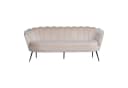 ebuy24 Sofa Nice Sofa 3 Personen velour beige Bild 2