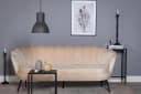 ebuy24 Sofa Nice Sofa 3 Personen velour beige Bild 3