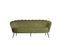 ebuy24 Nice Sofa 3-Sitzer Velours Grün Bild 2