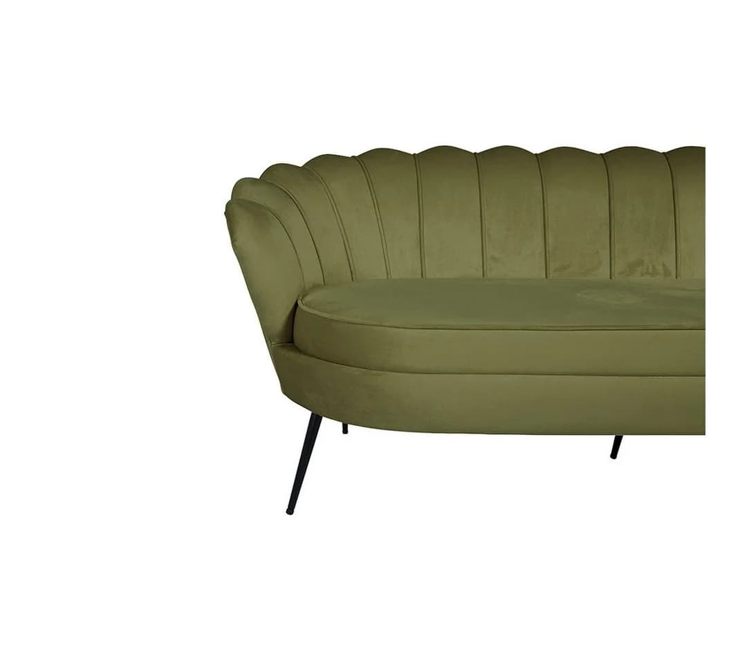 ebuy24 Nice Sofa 3-Sitzer Velours Grün - Bild 4