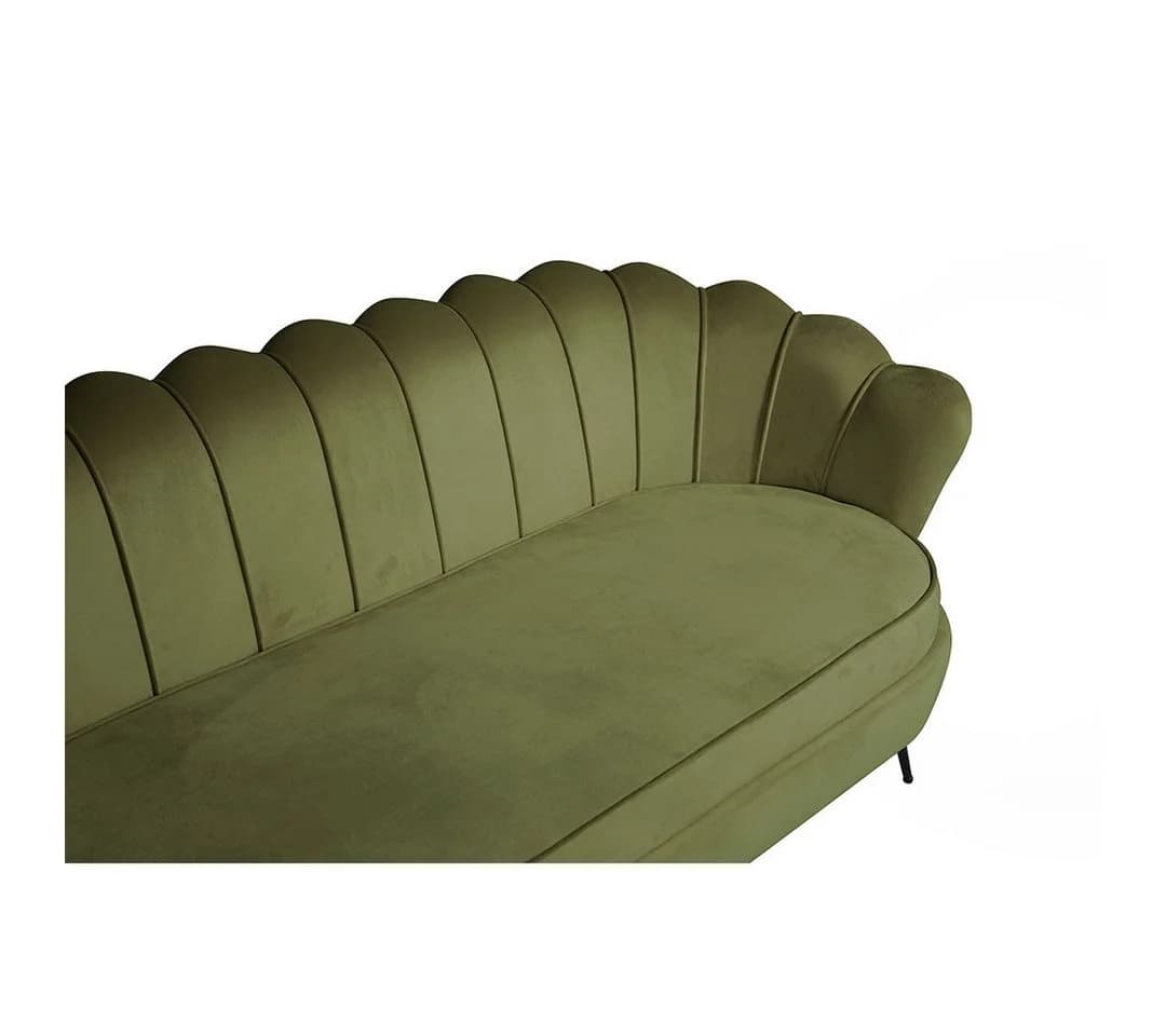 ebuy24 Nice Sofa 3-Sitzer Velours Grün - Bild 5