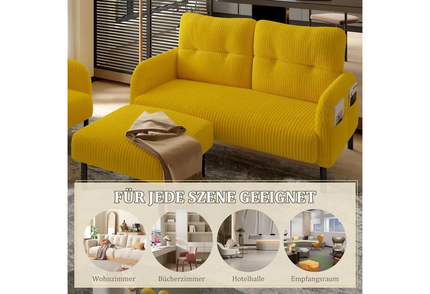 LVHOM Sofa Polstergarnitur Modular Kombinierbar - Bild 5
