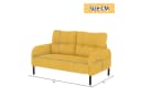 LVHOM Sofa Polstergarnitur Gelb Modular mit Seitentaschen Bild 3