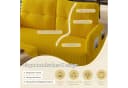 LVHOM Sofa Polstergarnitur Gelb Modular mit Seitentaschen Bild 5