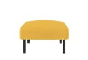 LVHOM Sofa Polstergarnitur Gelb Modular mit Hocker Bild 1