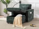 LVHOM Relaxsessel Chaiselongue mit XXL-Stauraum und Handyhalter Grün Bild 2