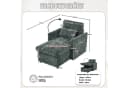 LVHOM Relaxsessel Chaiselongue mit XXL-Stauraum und Handyhalter Grün Bild 3