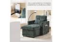 LVHOM Relaxsessel Chaiselongue mit XXL-Stauraum und Handyhalter Grün Bild 5
