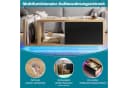 LVHOM Couchtisch Retro Sideboard mit LED & Cleverem Stauraum Holz-Metall-Design Bild 5