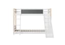 LVHOM Hochbett Massivholz 2 Betten 90x200cm mit Rutsche Bild 1