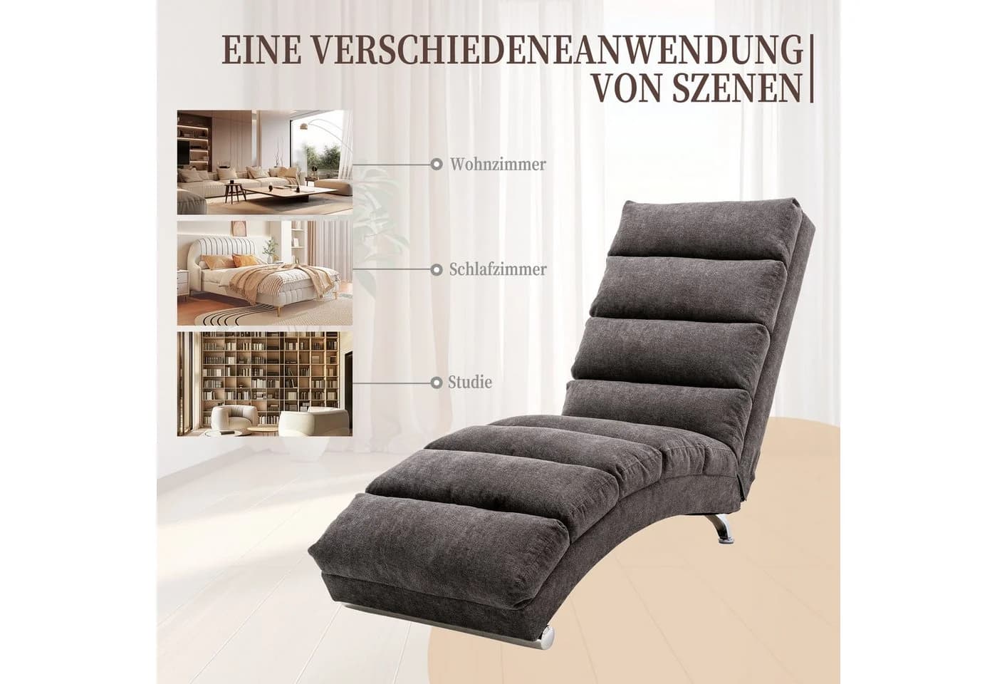 LVHOM Relaxsessel Sackleinen Massage-Liege INDOOR PREMIUM - Bild 5