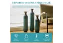LVHOM 3-teiliges Geometrisches Metall-Vasen-Set Blau Bild 5