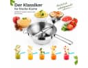 MC Star Passiermühle Edelstahl mit 3 Siebeinsätzen Silber Bild 2