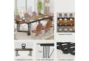 MC Star Schreibtisch 200cm Braunschwarz Metallrahmen Bild 5