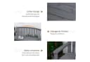 MC Star Gartenbank 2-Sitzer Grau Tannenholz Bild 1