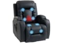 MC Star Relaxsessel Massagesessel mit Wipp-, Liege- & Wärmefunktion Schwarz Bild 2