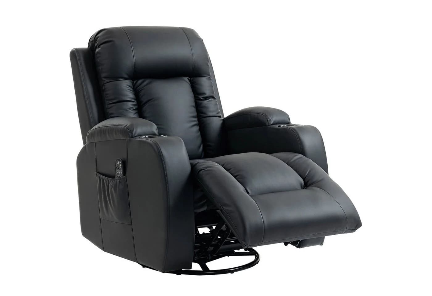 MC Star Relaxsessel Massagesessel mit Wipp-, Liege- & Wärmefunktion Schwarz - Bild 5