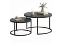 MC Star Satztisch Set 2-tlg. Grau MDF Metallgestell Stapelbar Bild 2