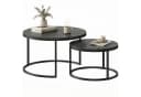 MC Star Satztisch Set 2-tlg. Grau MDF Metallgestell Stapelbar Bild 5
