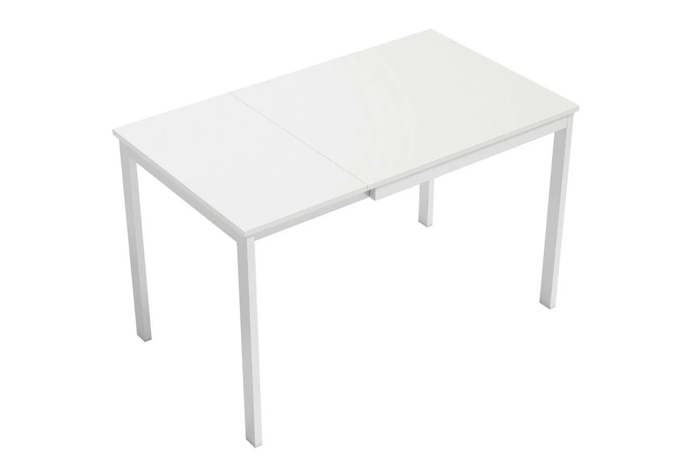 MC Star Ausziehbarer Esstisch Weiß 80-120 cm - Bild 4