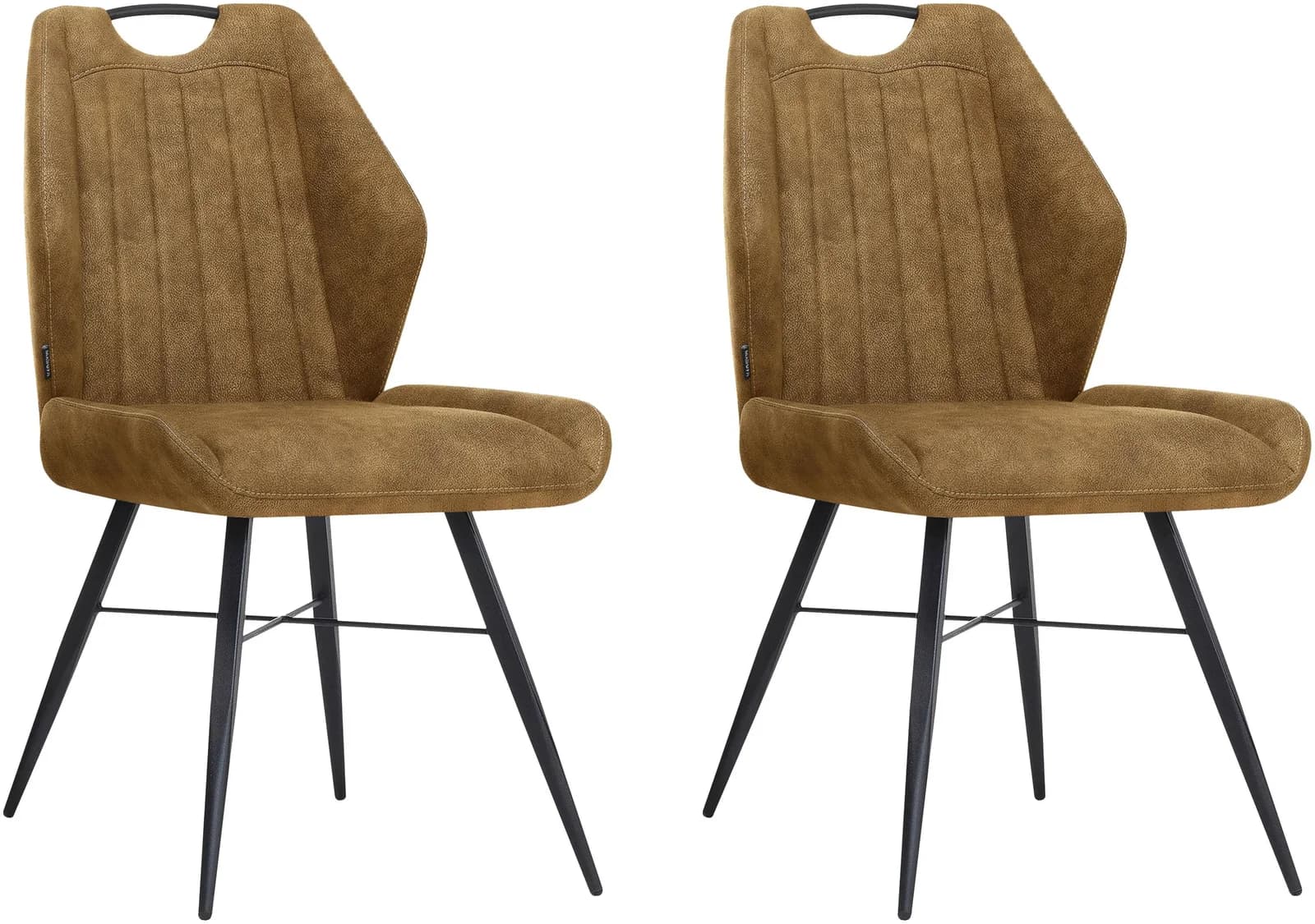 Esszimmerstuhl OMG DESIGN "Torro" Cognac Schwarz